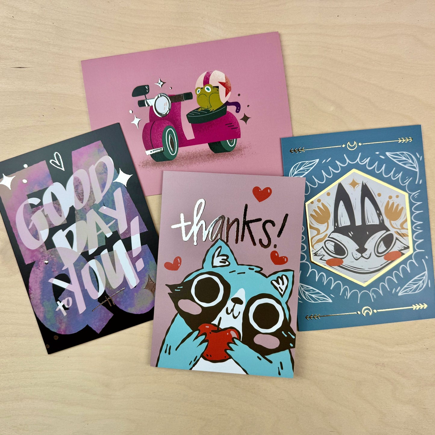 Foil Greeting Cards (Blank Inside)