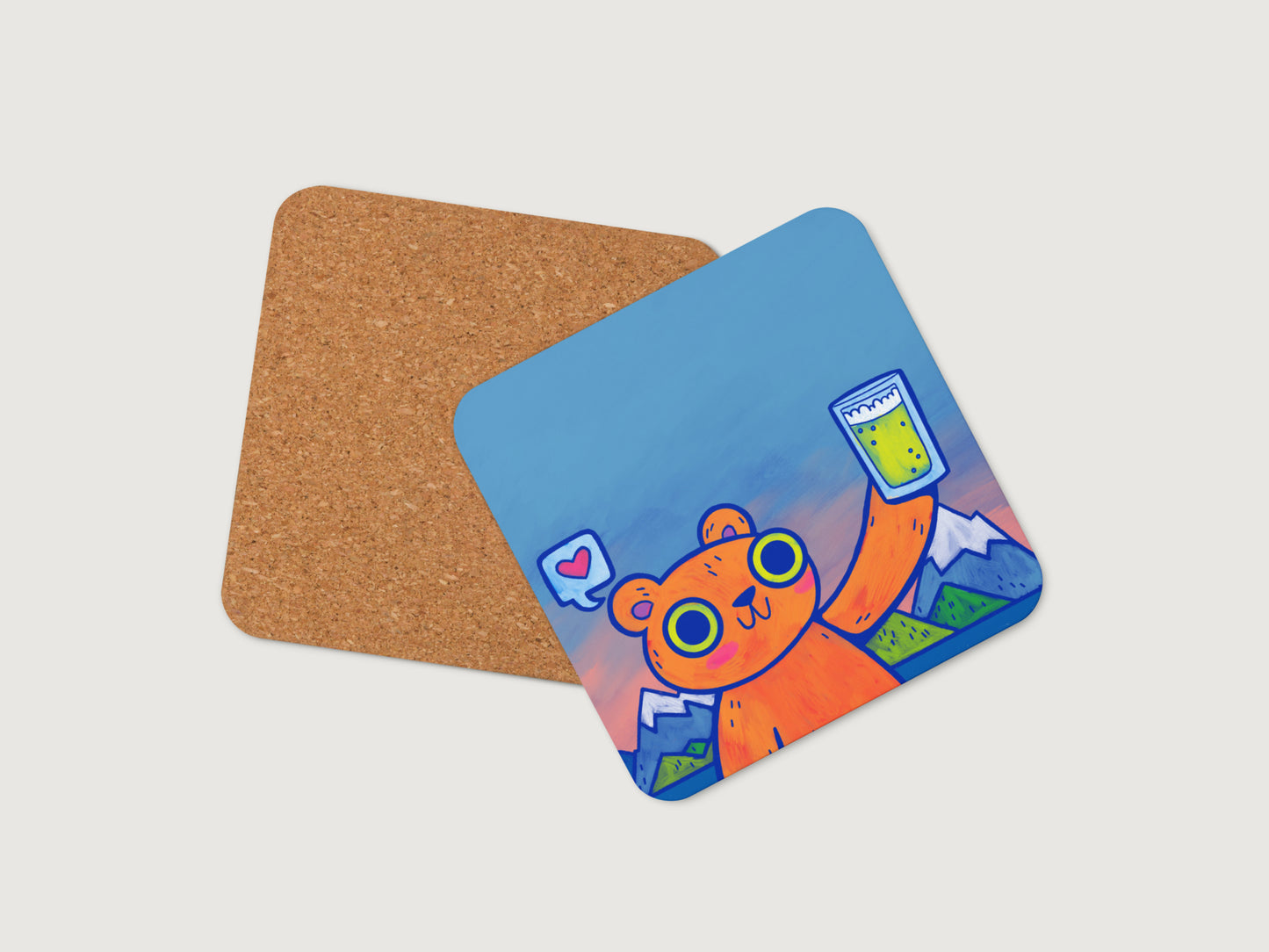 Mountain Beer Bear Coaster