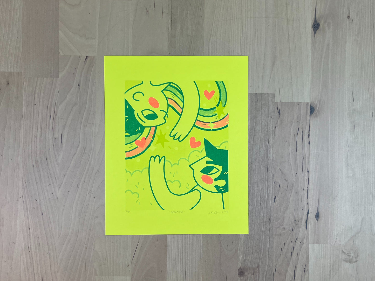 "Dreamers" and "Lovers" Limited Edition Prints | Risograph