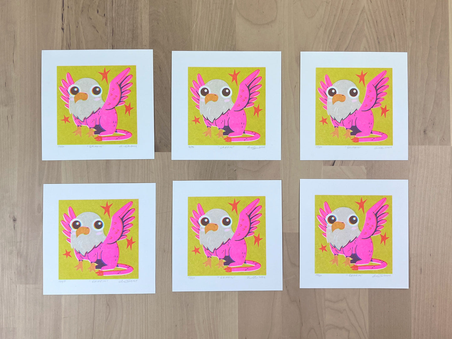 "Griffin" Limited Edition Print | Risograph