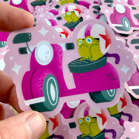 “Jump Start!” sticker is so vibrant and cute.