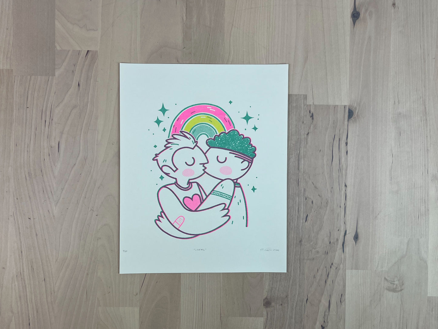 "Dreamers" and "Lovers" Limited Edition Prints | Risograph