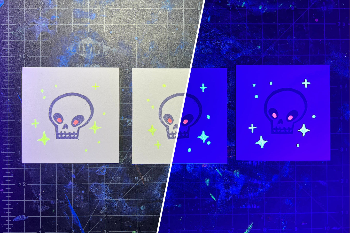 Halloween Friends Mini Relief Prints