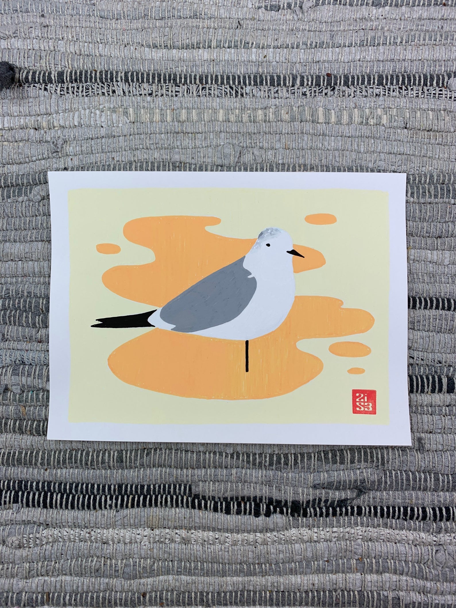 Original artwork of a bird I saw on the shoreline.