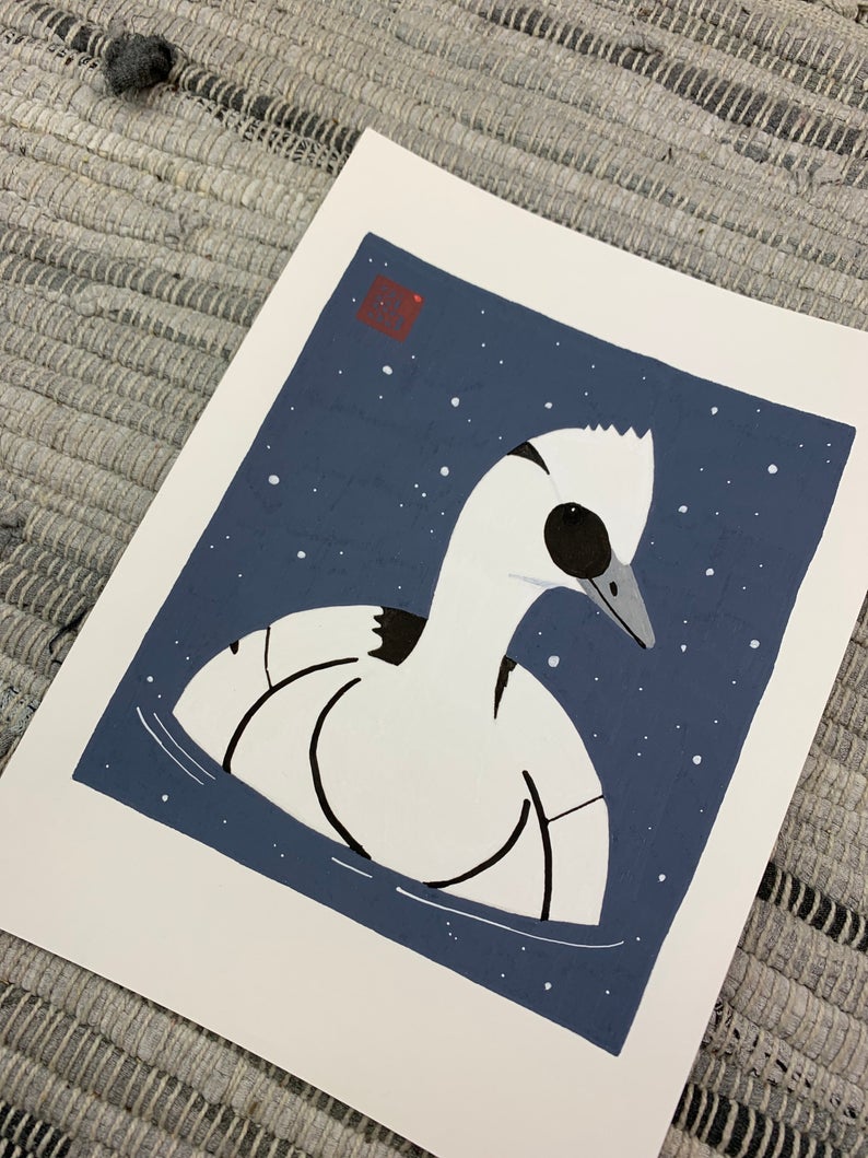 Smew Original Artwork