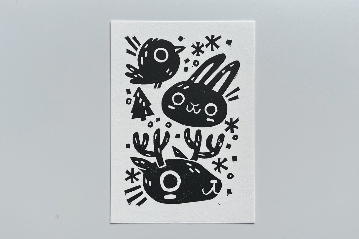 "April Snow" | Block Print