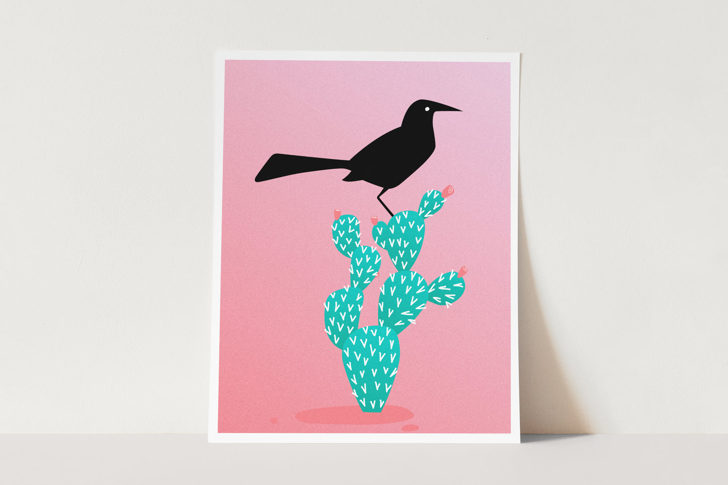 "Boat-tailed Grackle" Print | Digital Illustration
