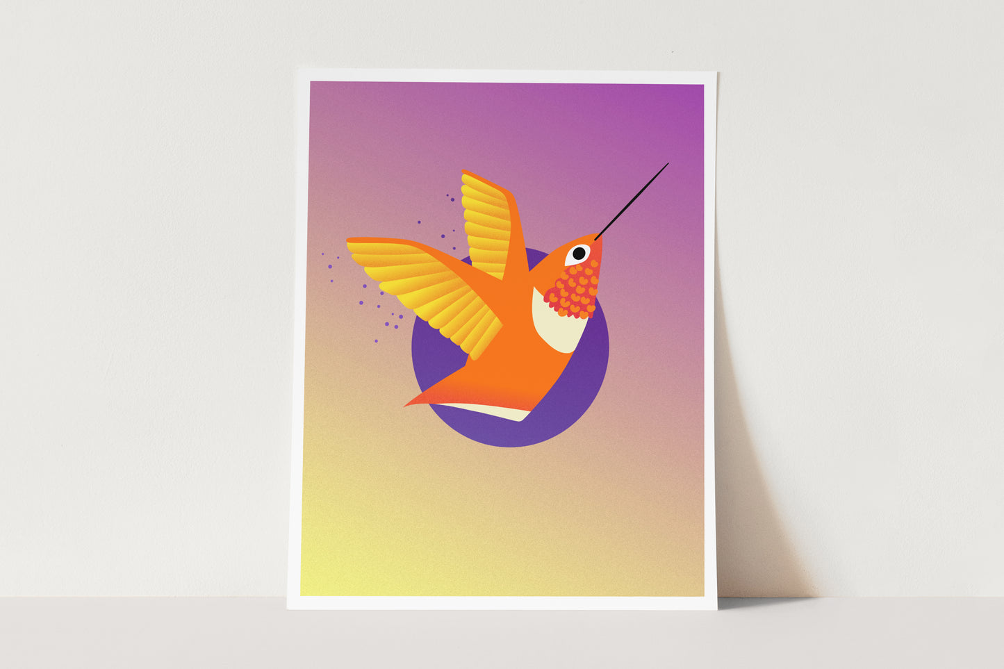 "Allen’s Hummingbird" Print | Digital Illustration