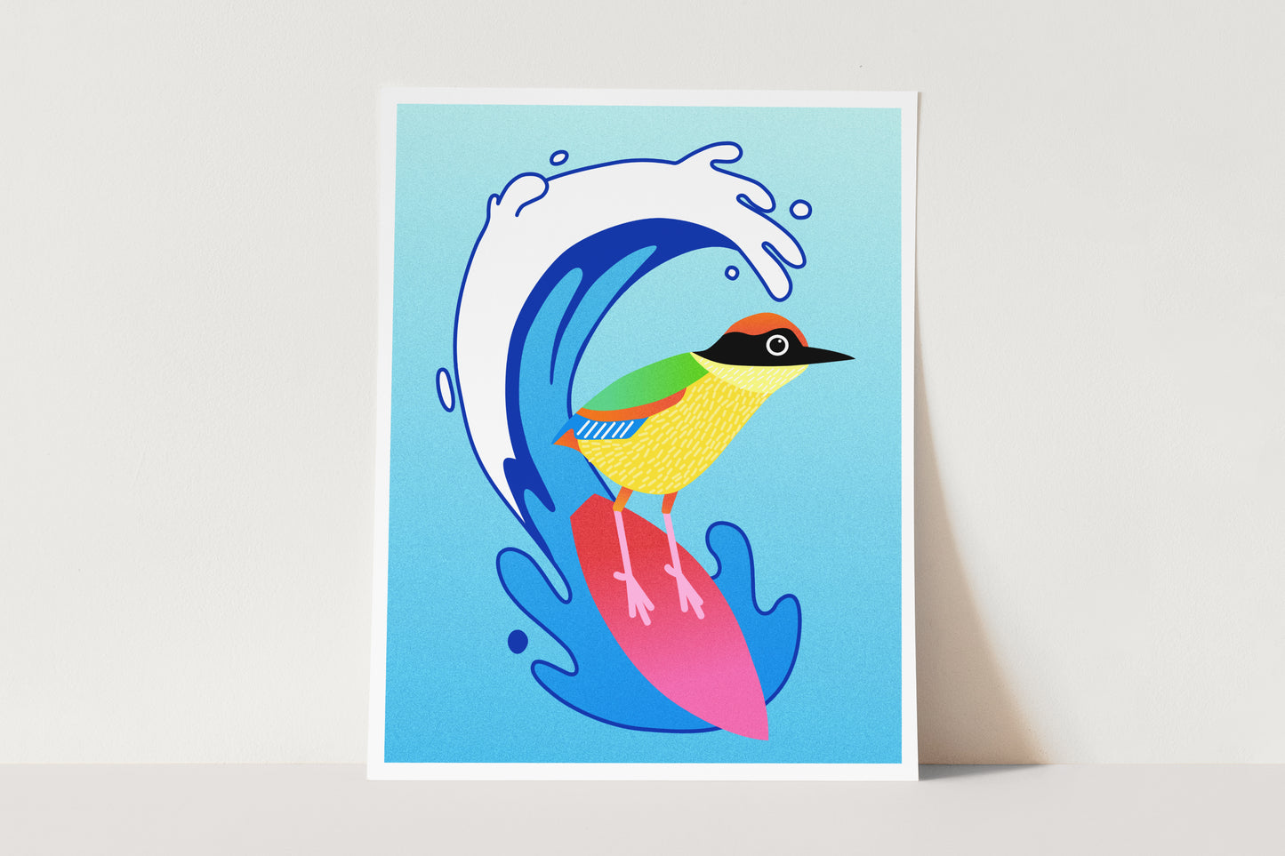 "Barreled Pitta" Print | Digital Illustration