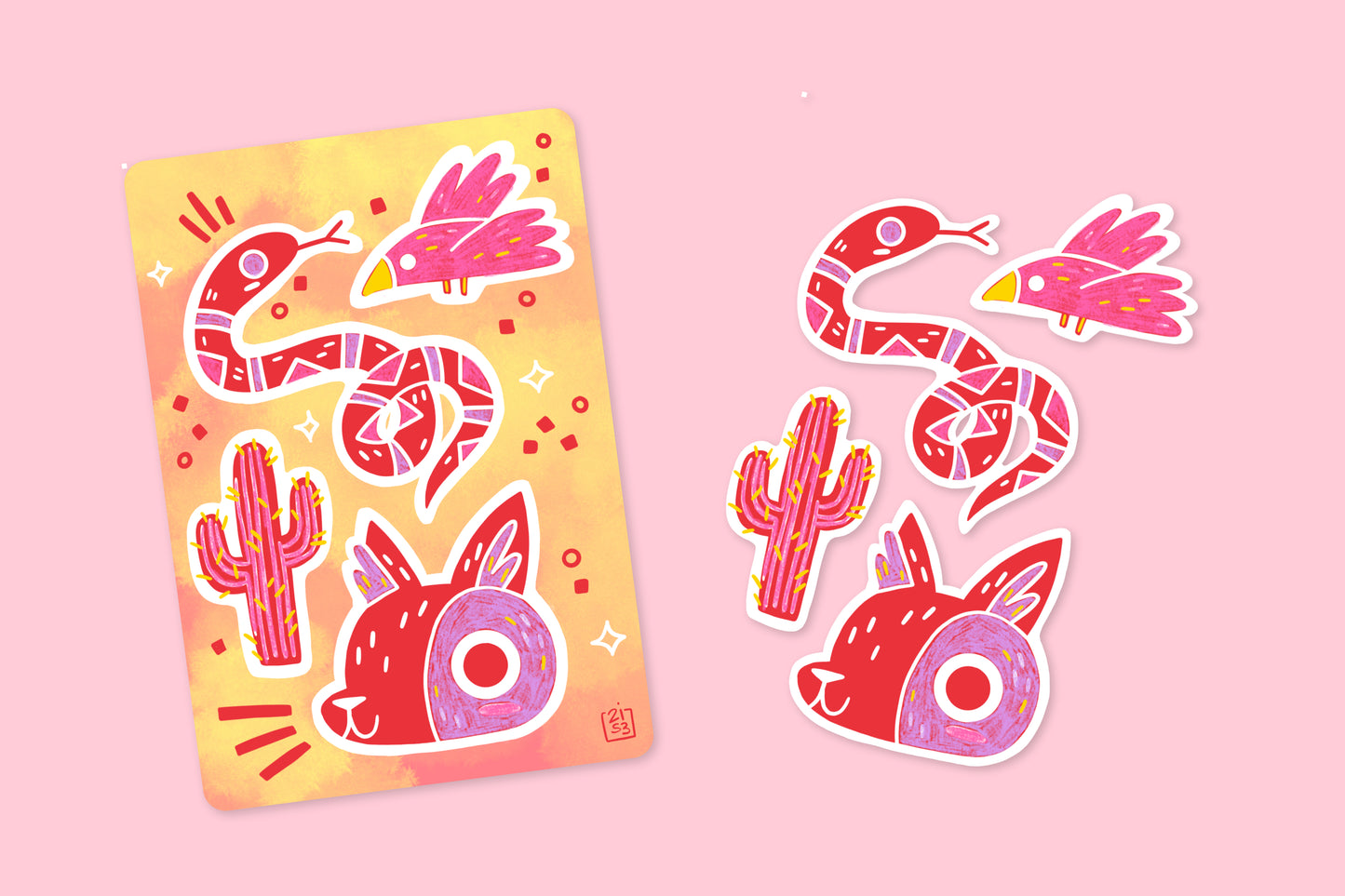 Animal Stack Stickers | Weatherproof Sticker Sheets