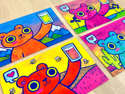 Beer Bears Postcard Set
