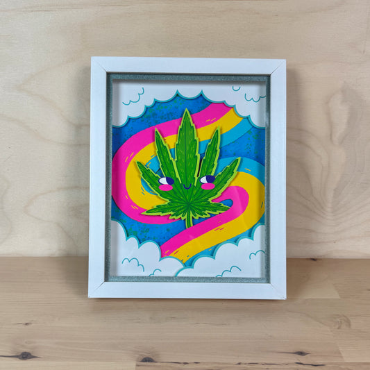 "Sky High" Framed 3D Layered Paper Cut Art