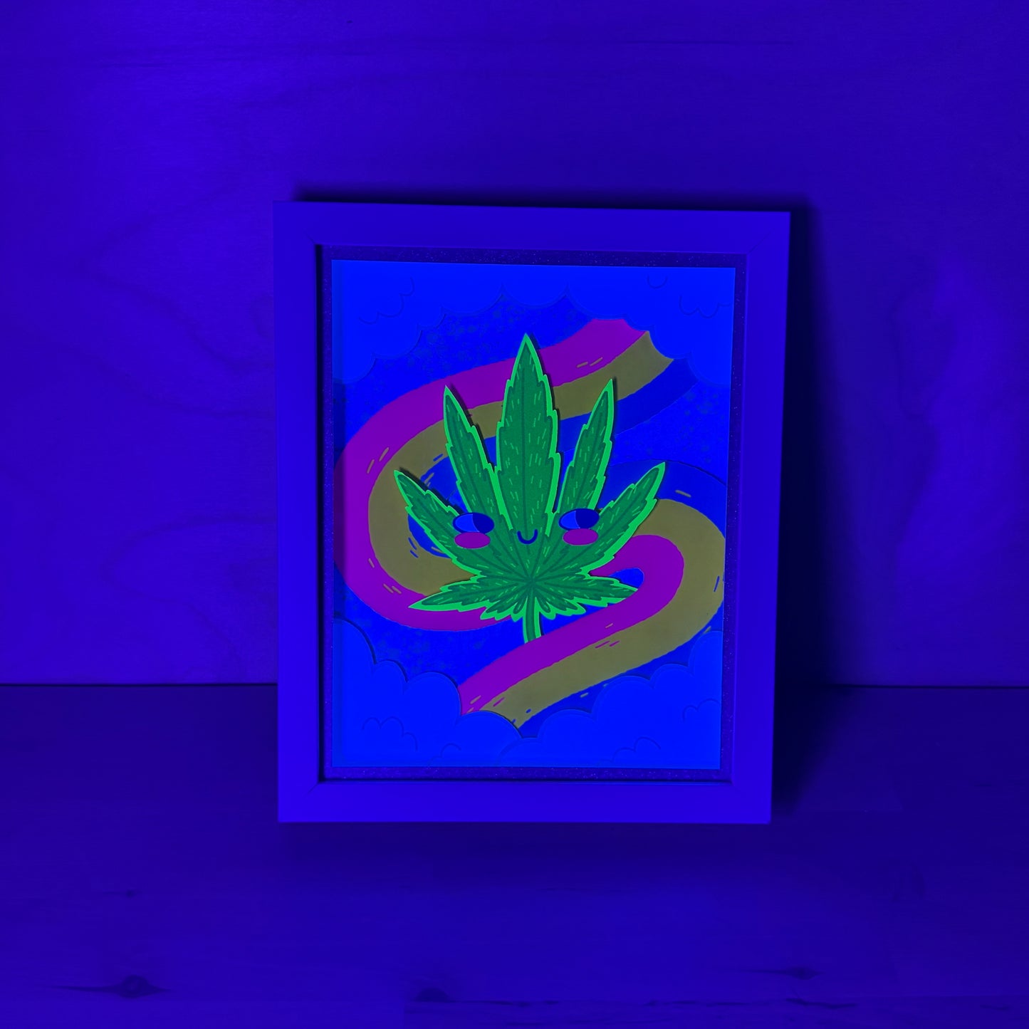 "Sky High" Framed 3D Layered Paper Cut Art
