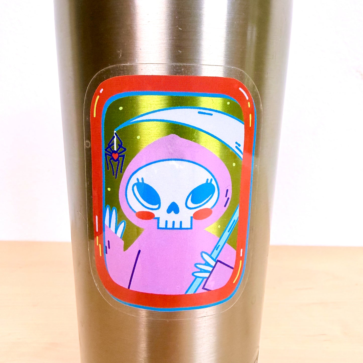 Pink Reaper Clear Sticker