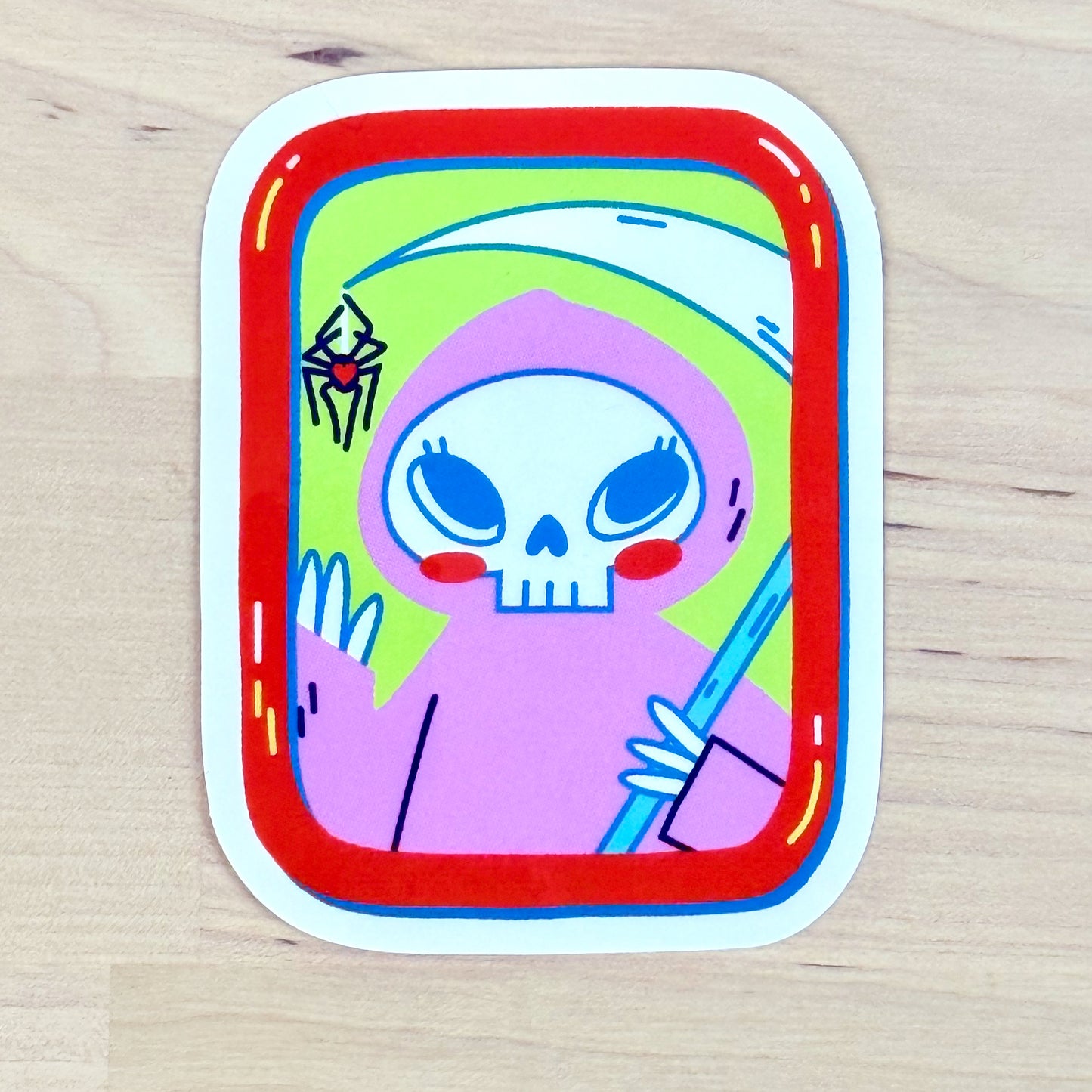 Pink Reaper Clear Sticker