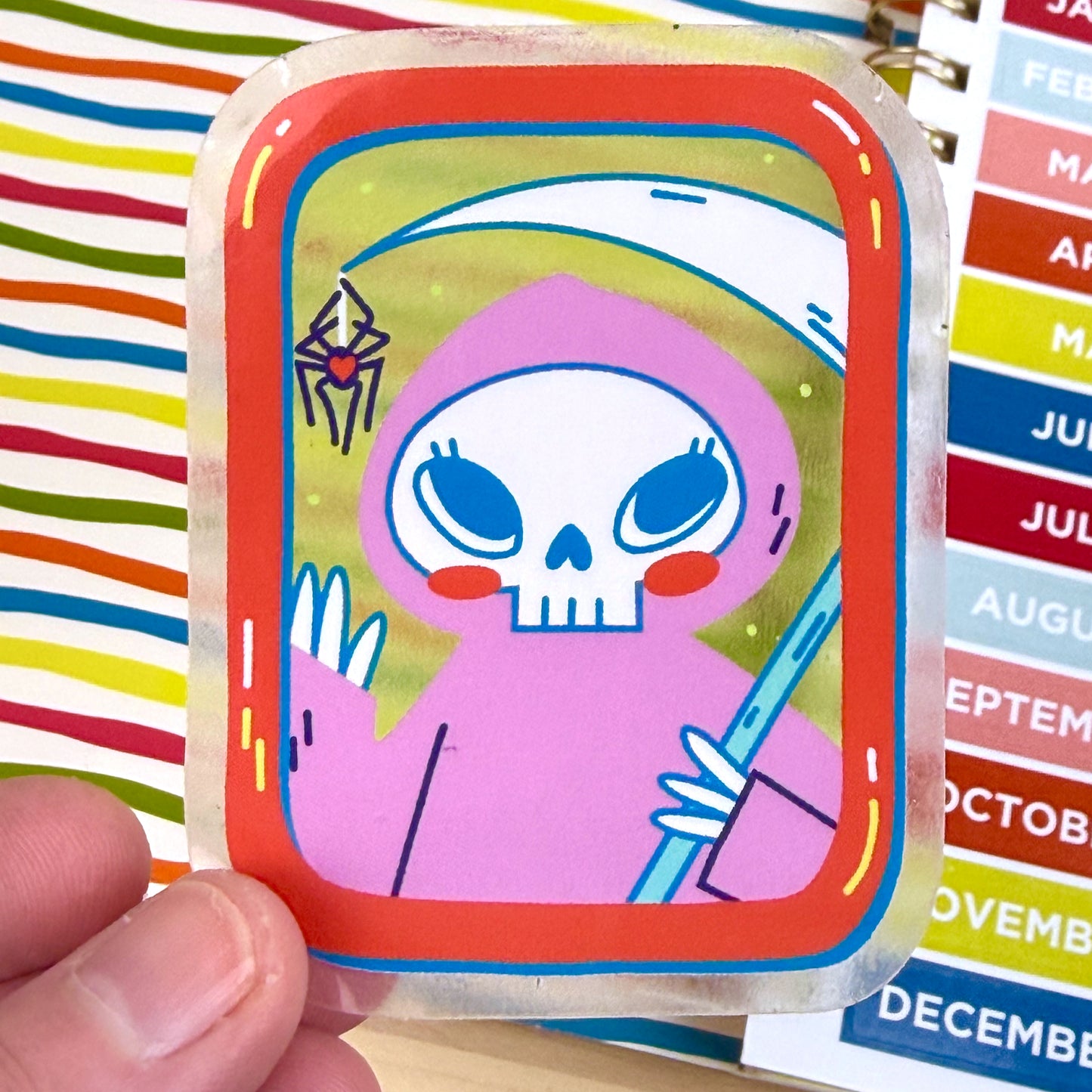 Pink Reaper Clear Sticker