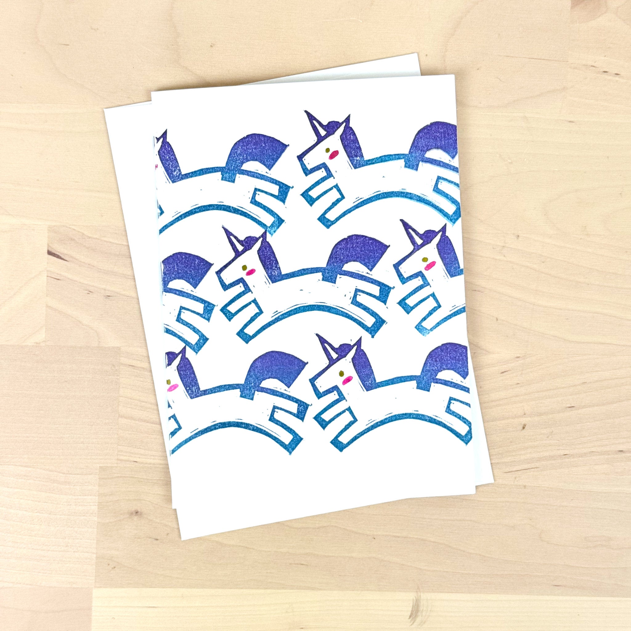 Unicorns Greeting Card