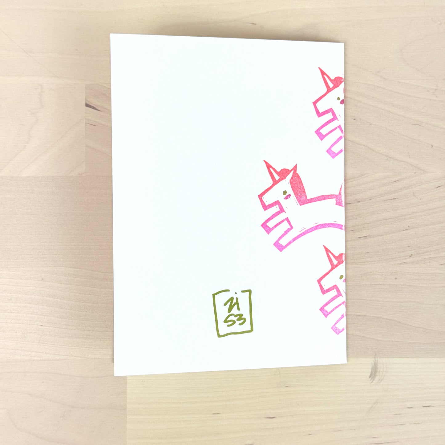 Unicorns Greeting Card