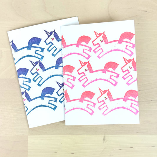 Unicorns Greeting Card