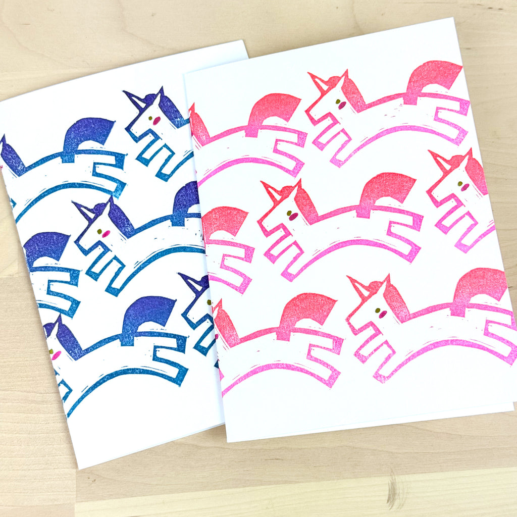 Unicorns Greeting Card