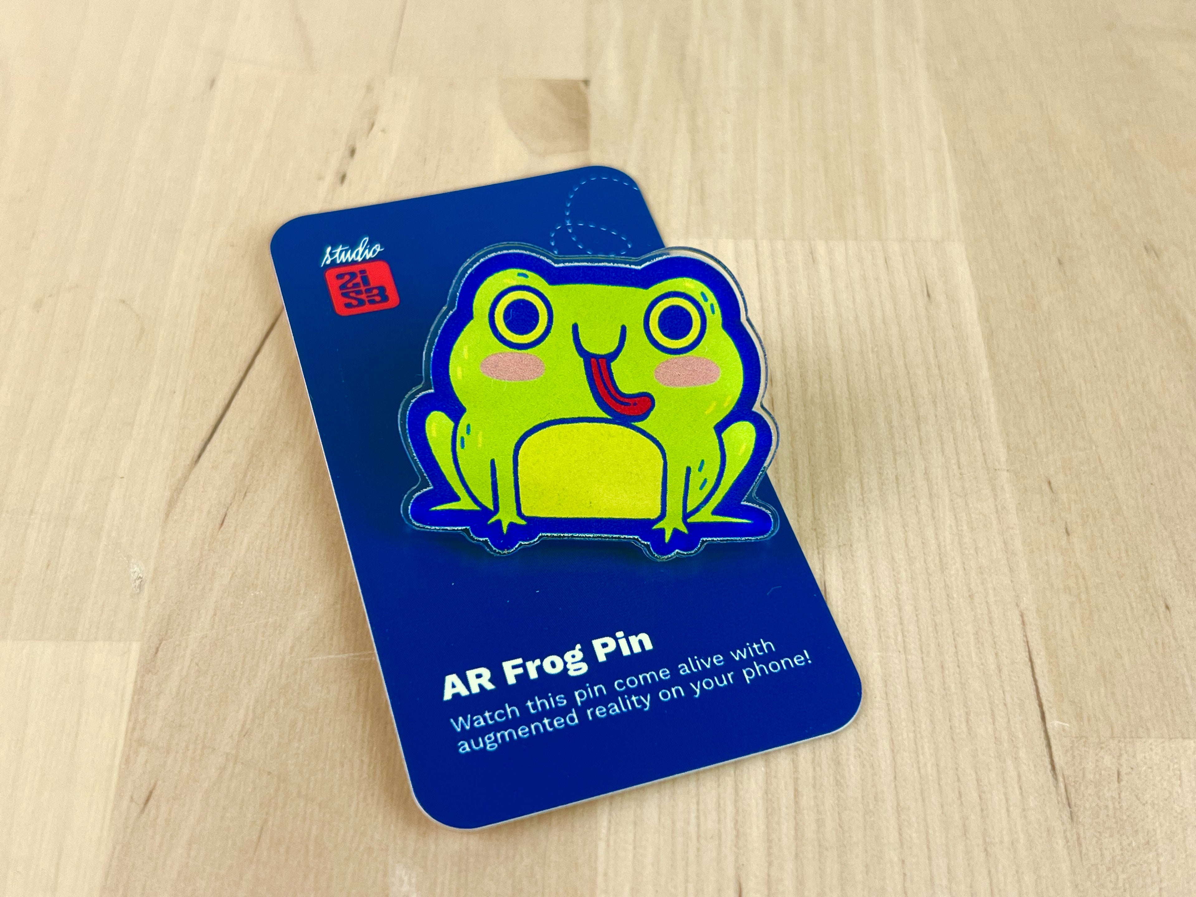 Cute Frog Acrylic Pin