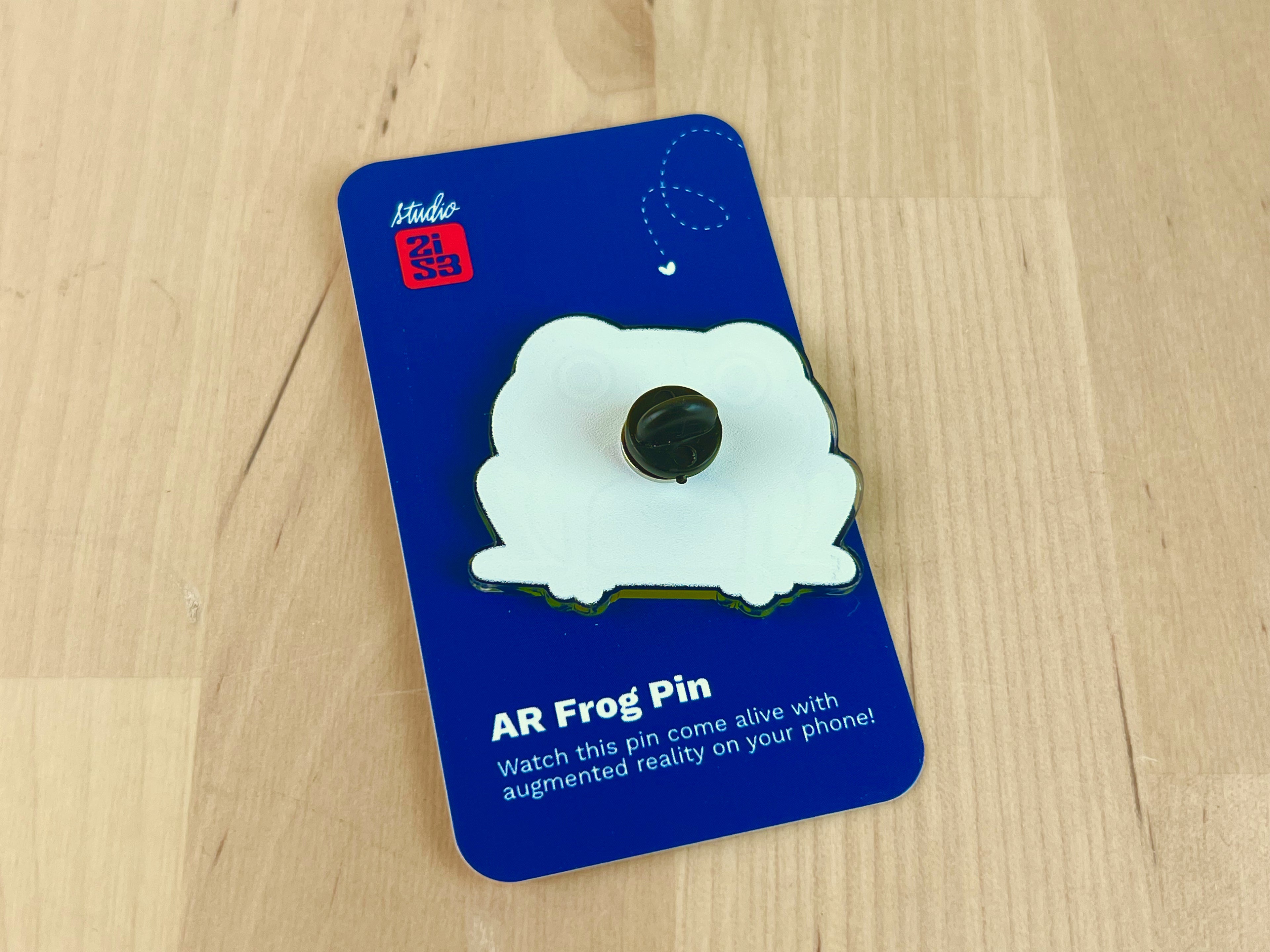 Cute Frog Acrylic Pin