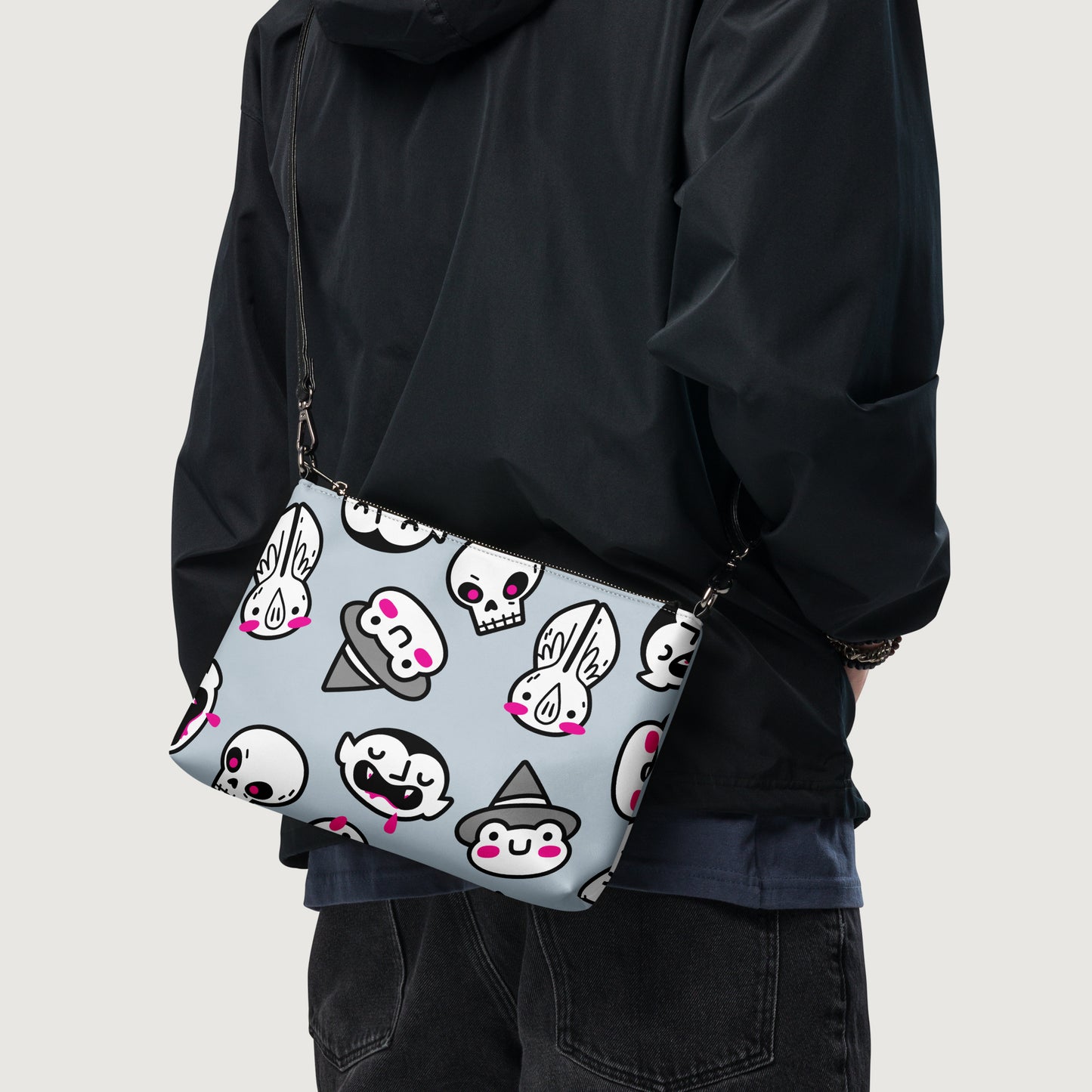 Halloween Friends (Bone Grey) Crossbody Bag