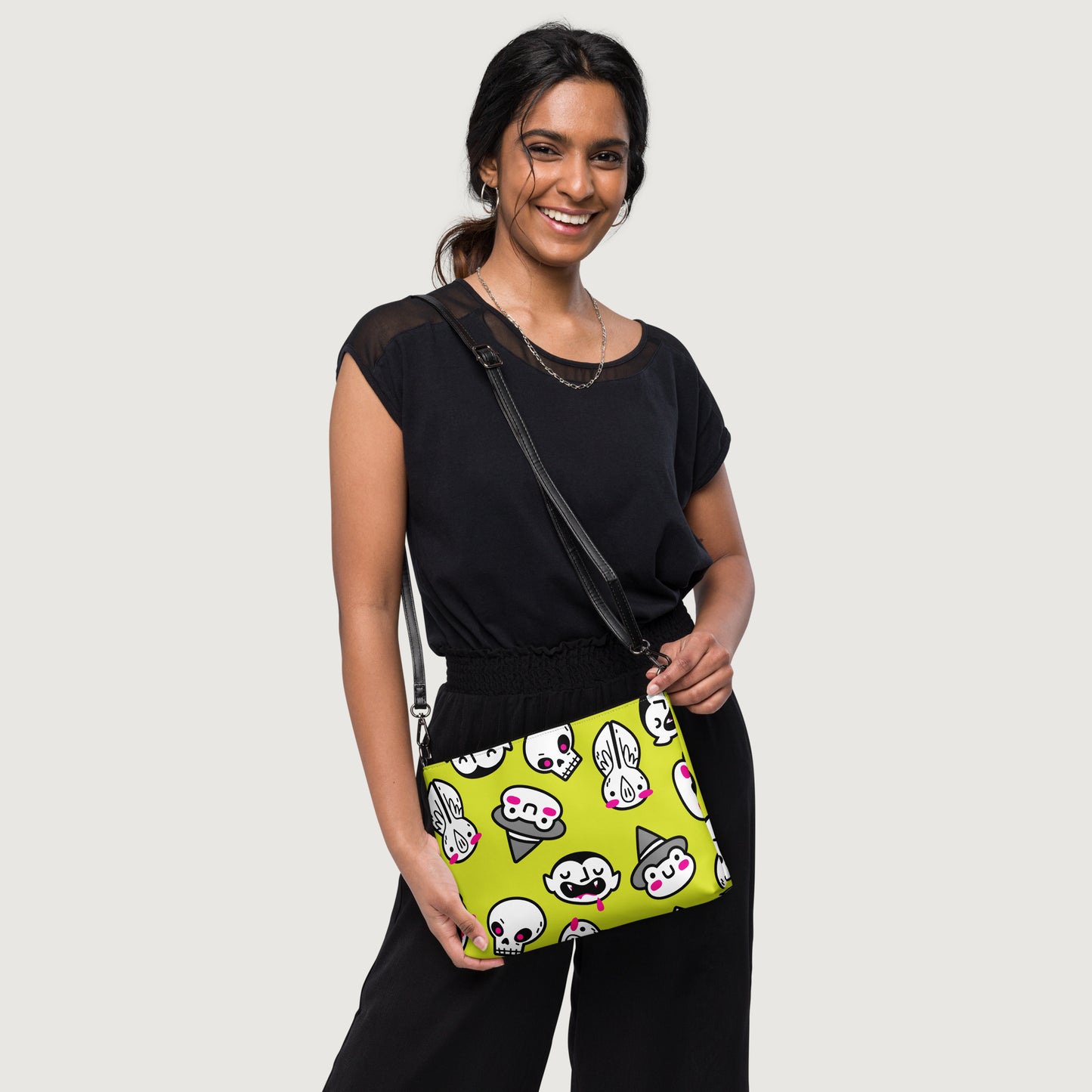 Halloween Friends (Slime Green) Crossbody Bag