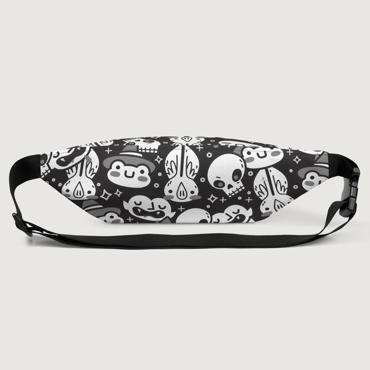 Midnight Halloween Friends (Black & White) Fanny Pack