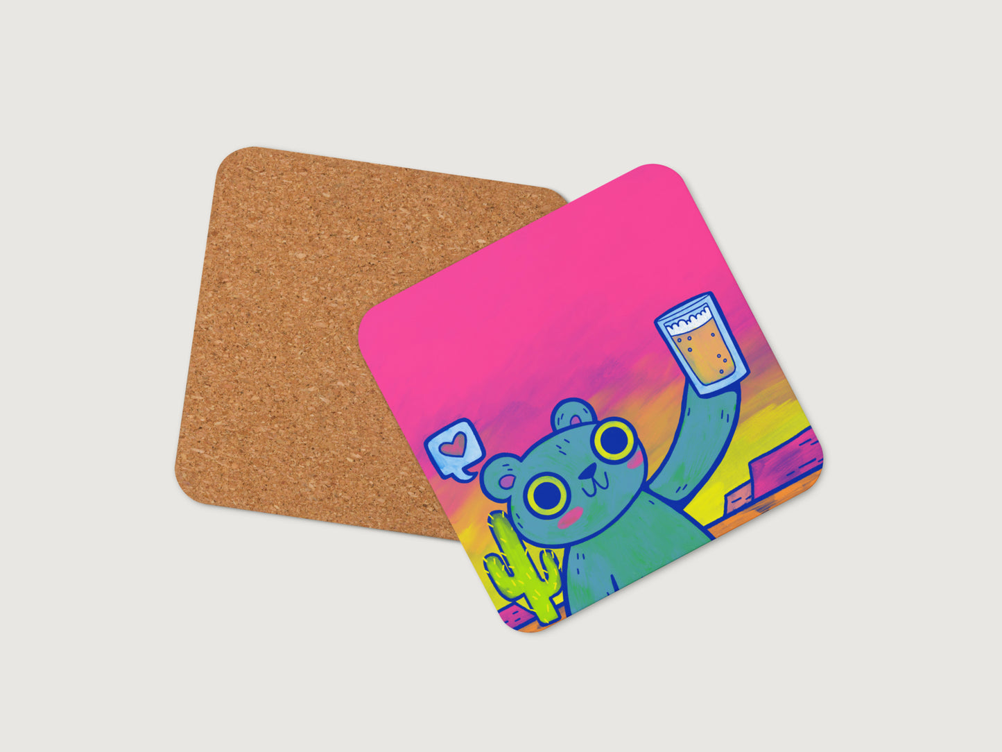 Desert Beer Bear Coaster