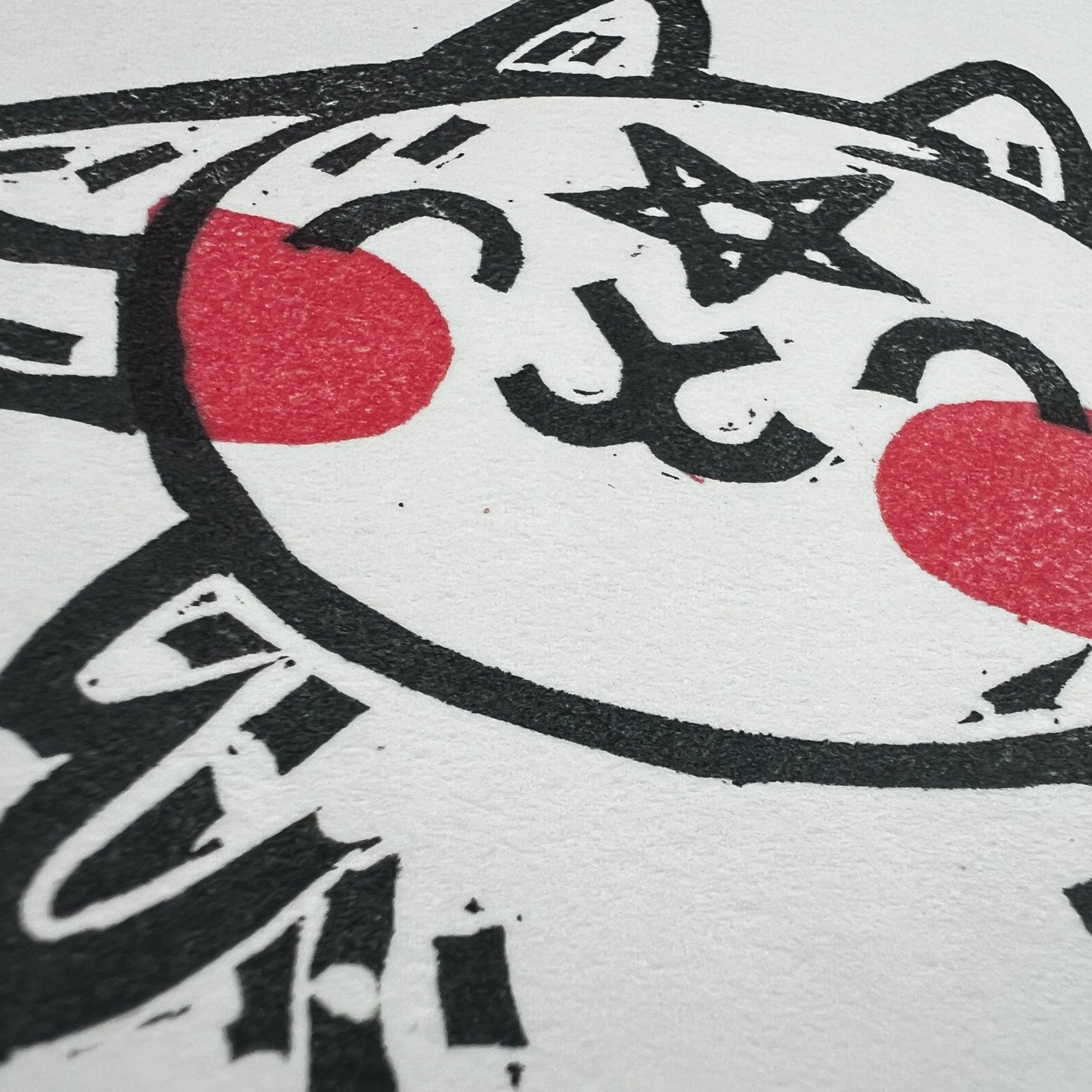 "Devil's Goat" Block Print