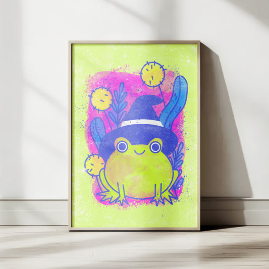 Familiar Frog Poster