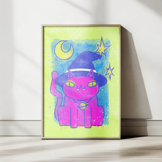 Familiar Kitty Poster