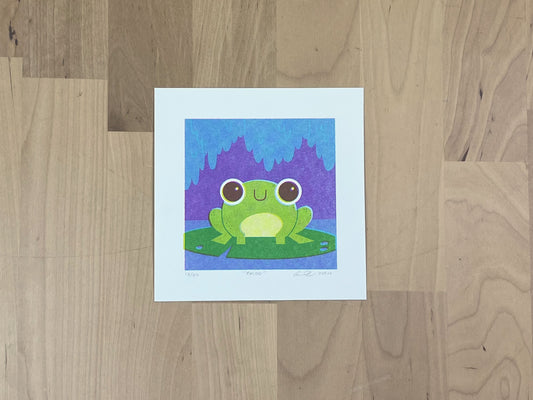 "Frog" Limited Edition Print | Risograph