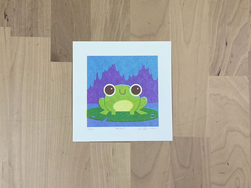 "Frog" Limited Edition Print | Risograph