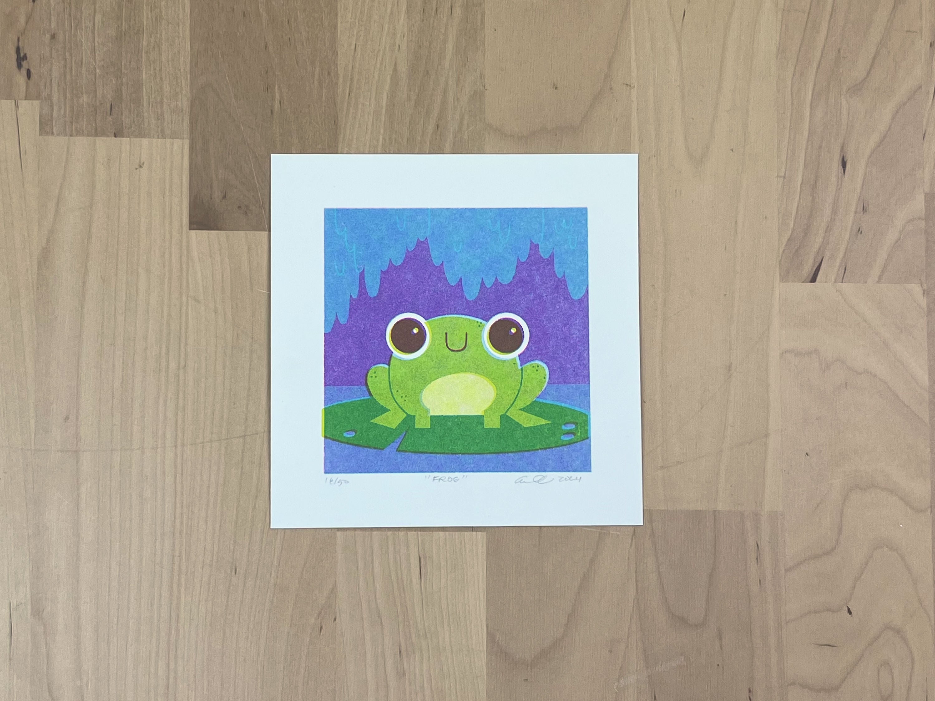 "Frog" Limited Edition Print | Risograph