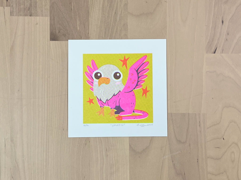 "Griffin" Limited Edition Print | Risograph