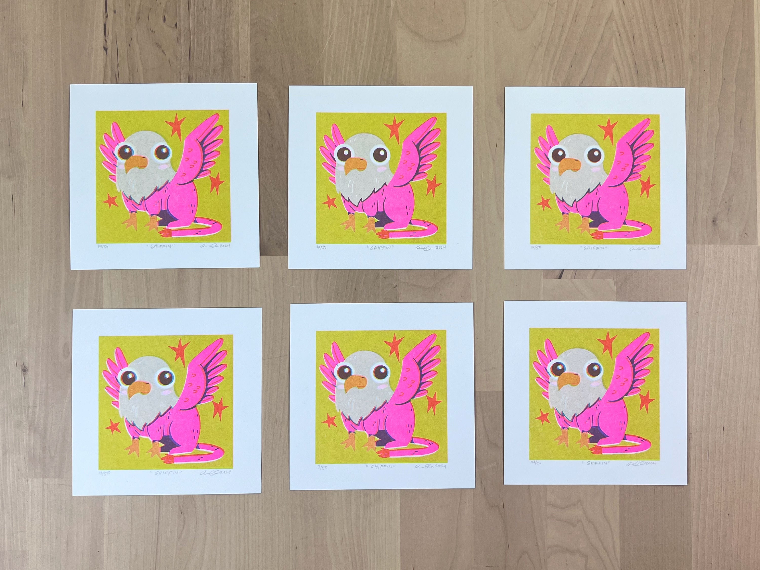 "Griffin" Limited Edition Print | Risograph