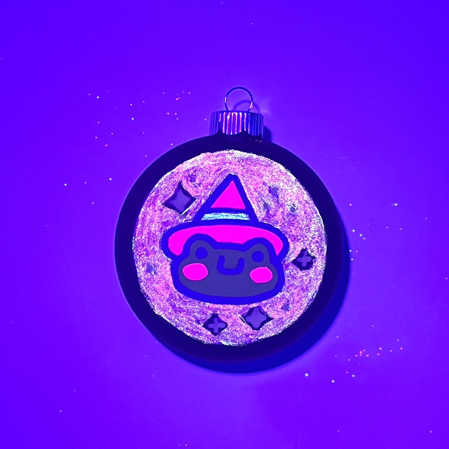 Frog Witch Halloween Hand-painted Ornament