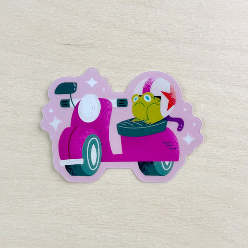 “Jump Start!” sticker overhead view