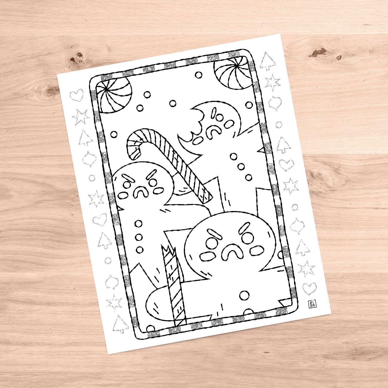 Holiday Fiends Printable Coloring Pages Digital Download