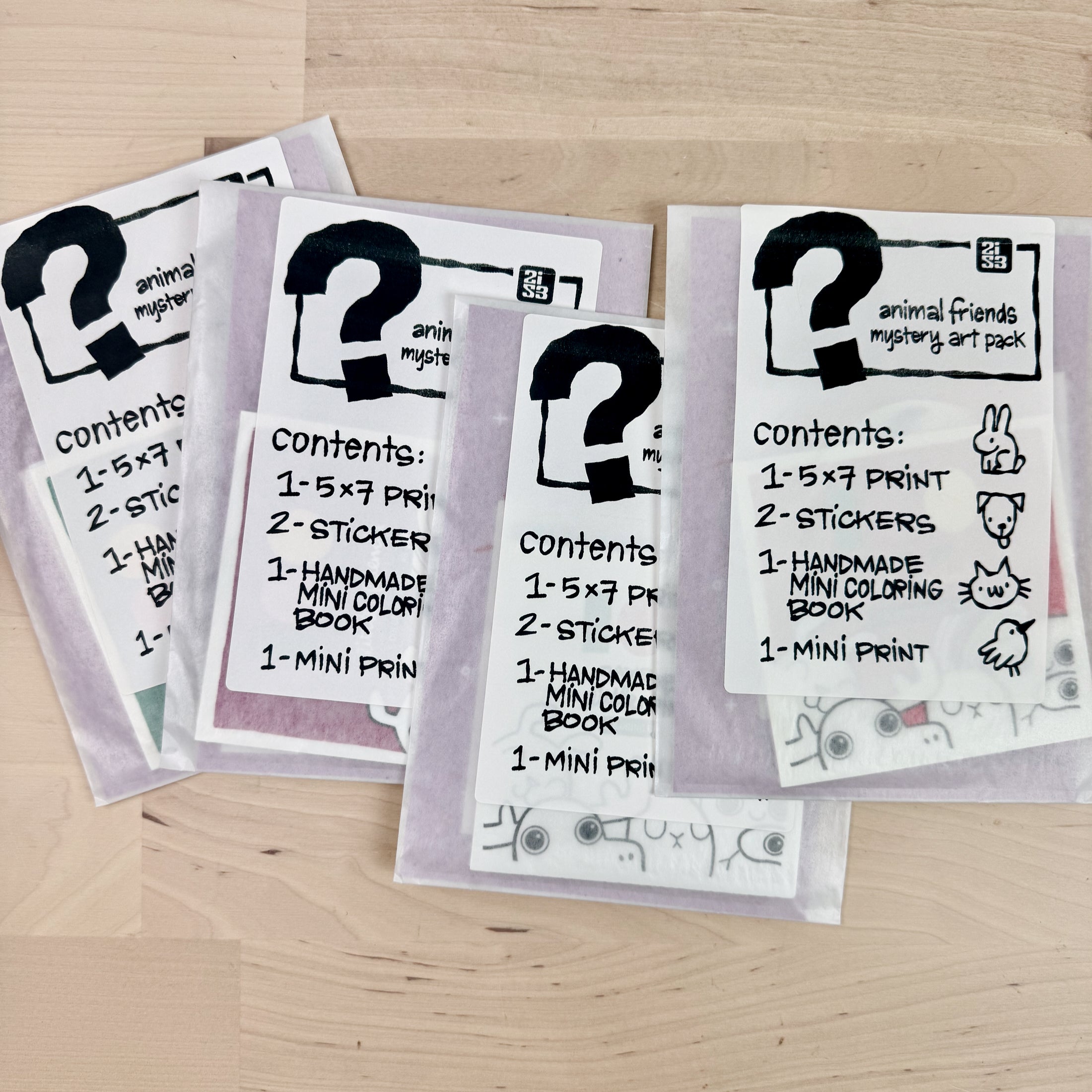 Animal Friends Mystery Art Pack!