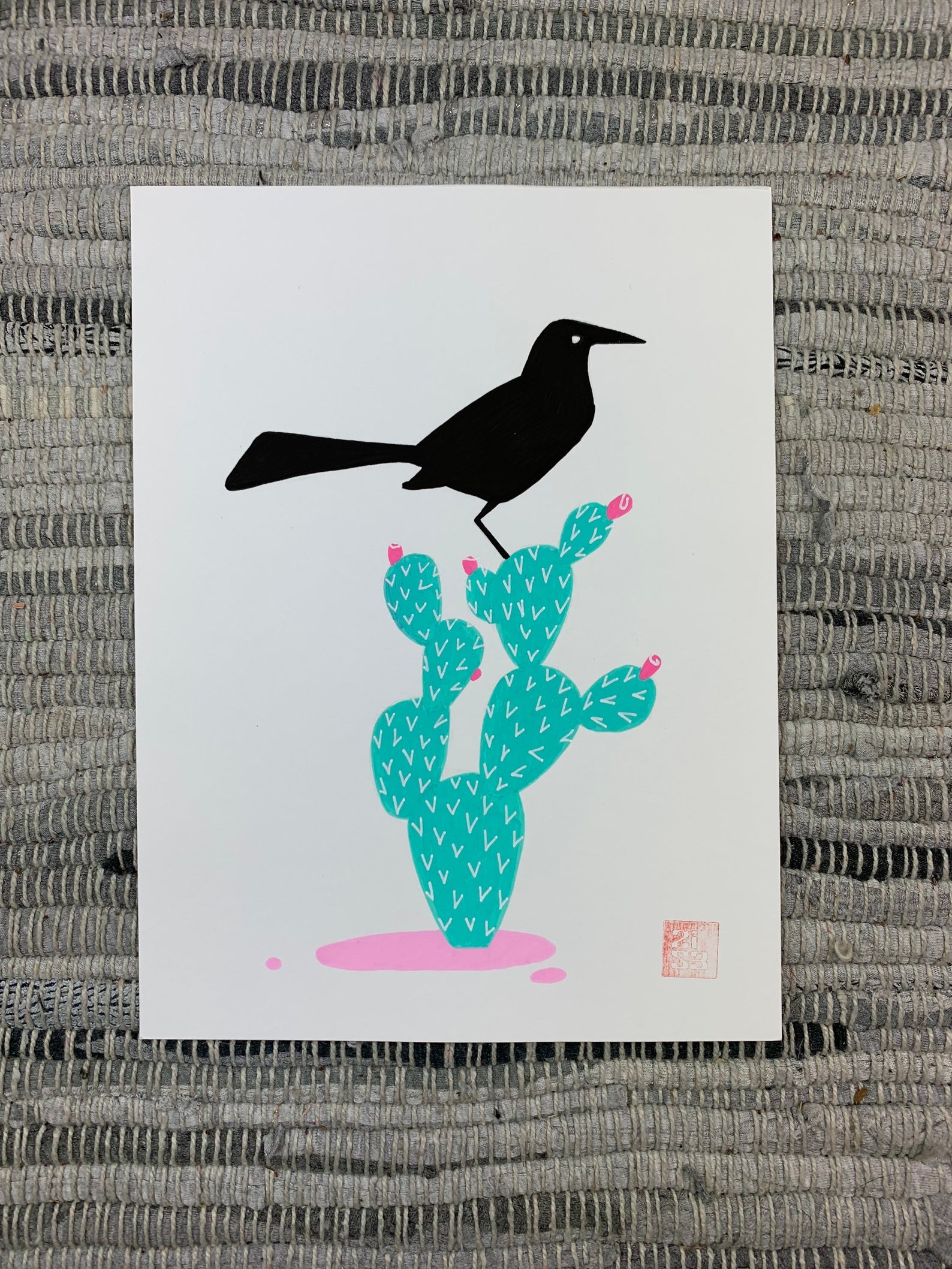 Boat-tailed Grackle Original Artwork