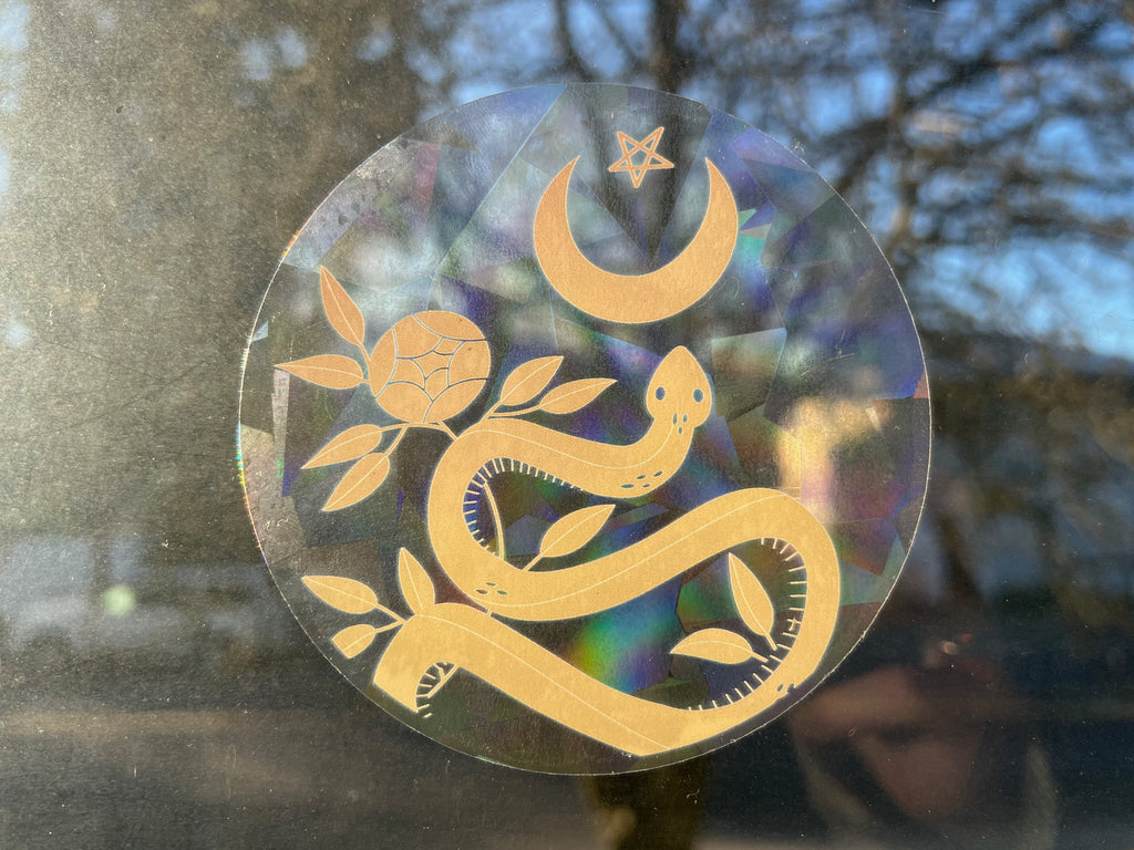 "Color Witch Snake” Suncatcher | Window Decal Sticker