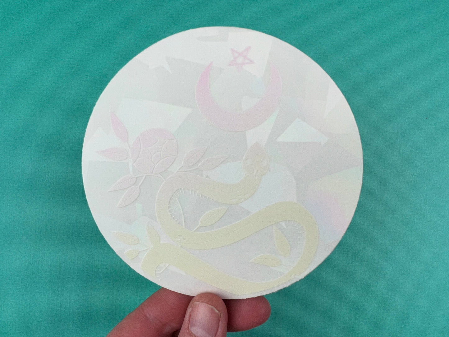 "Color Witch Snake” Suncatcher | Window Decal Sticker