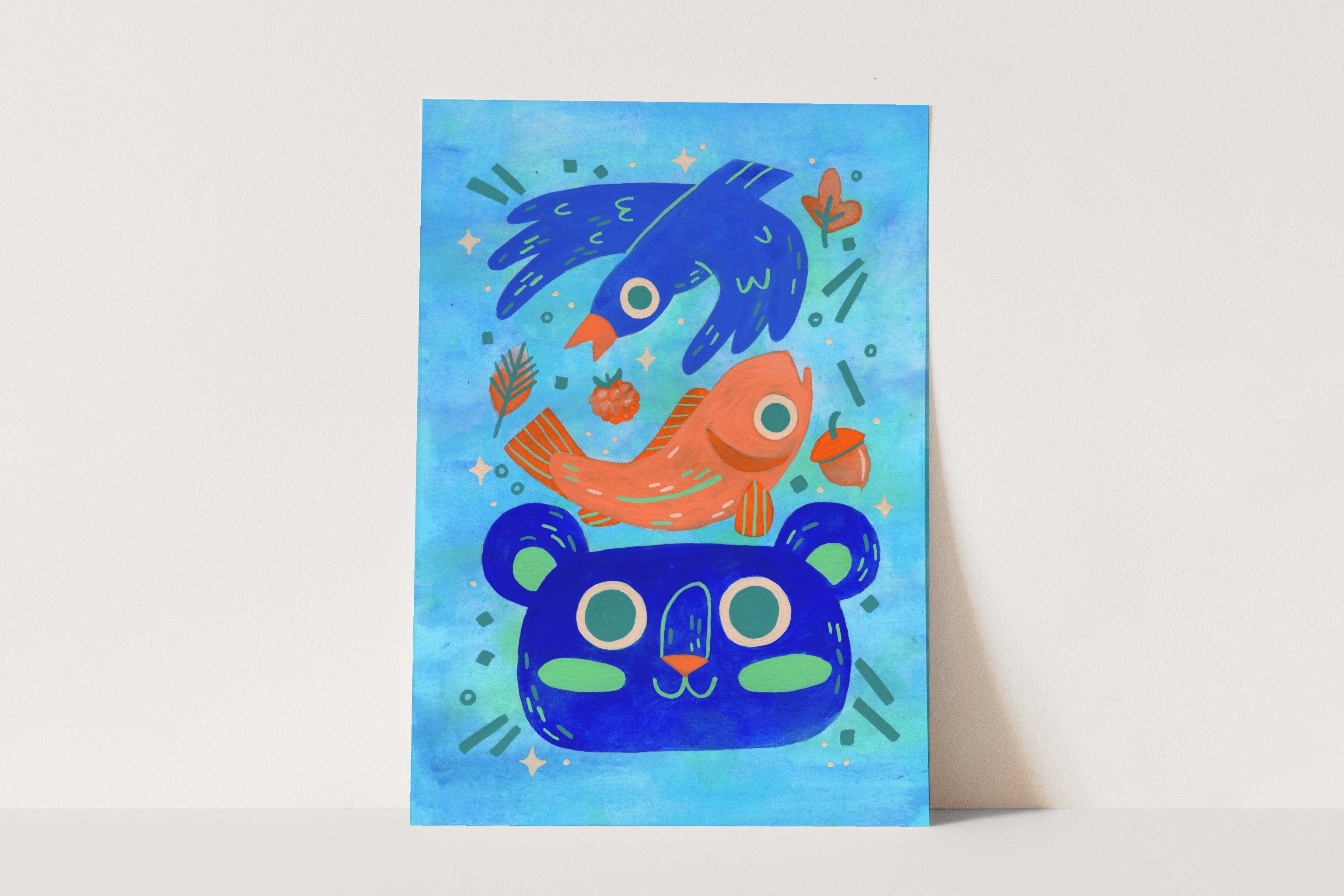 "PNW Bear" Original Art Print