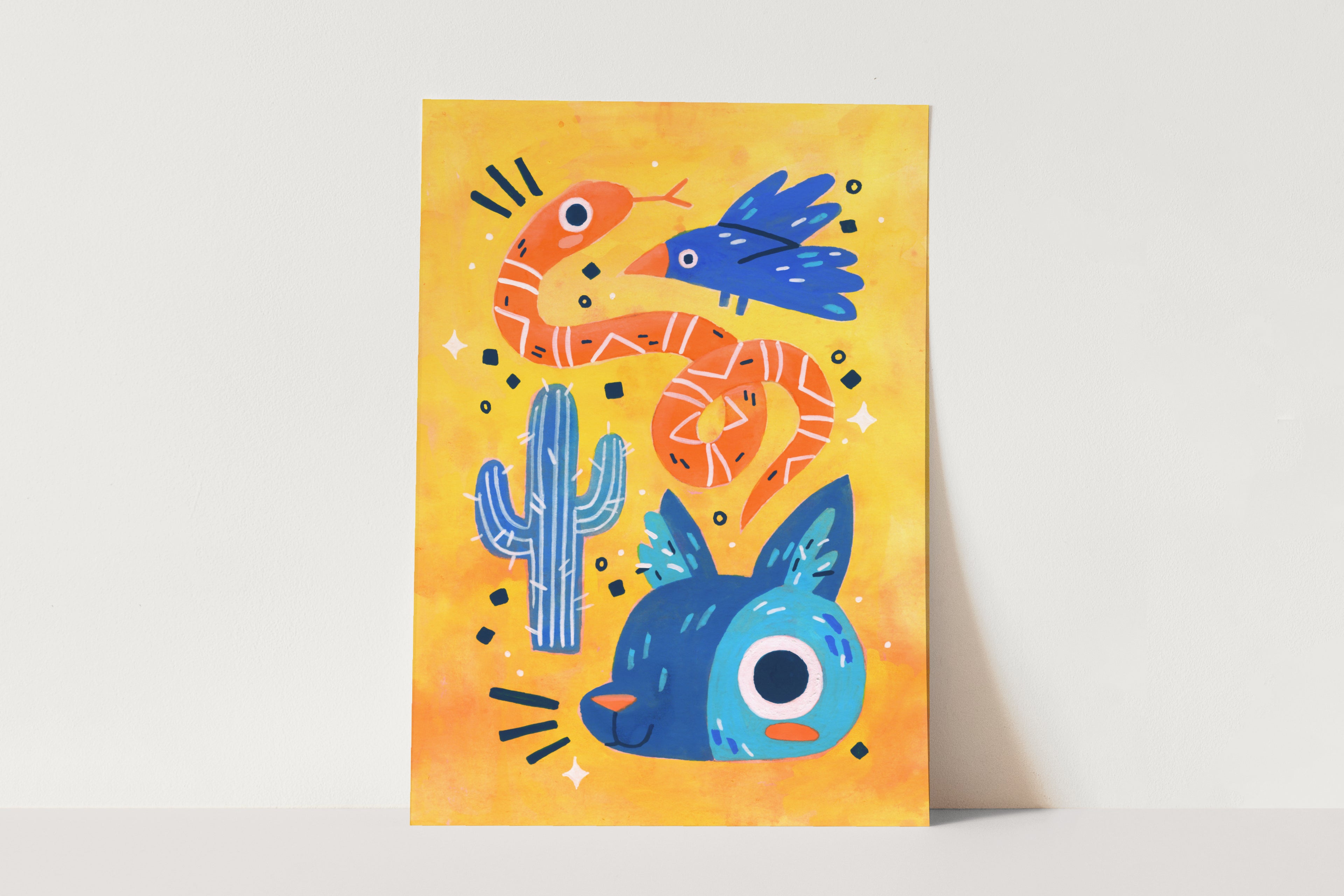 "Dessert Friends" Original Art Print