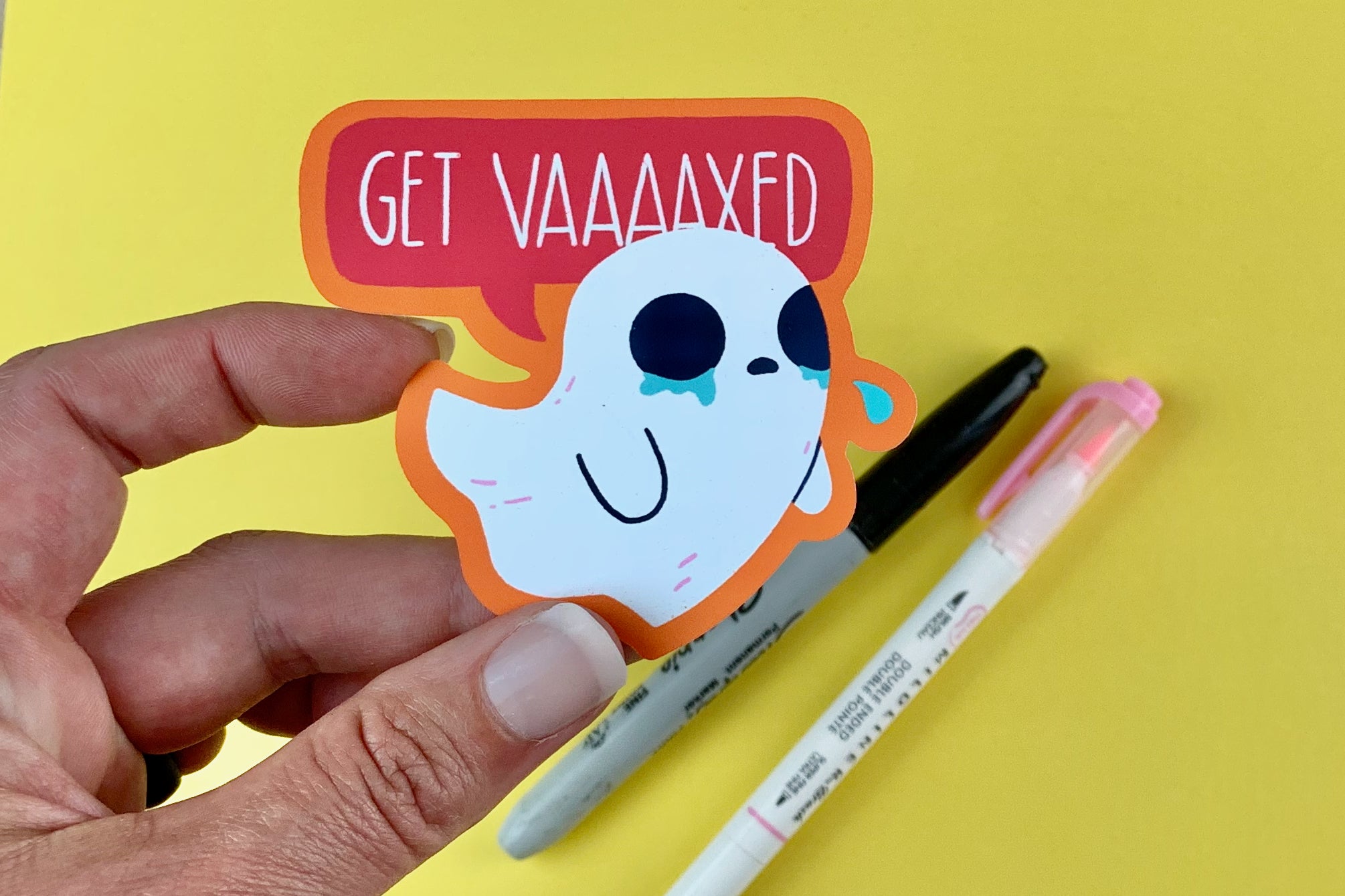 Pandemic Halloween Weatherproof Matte Stickers
