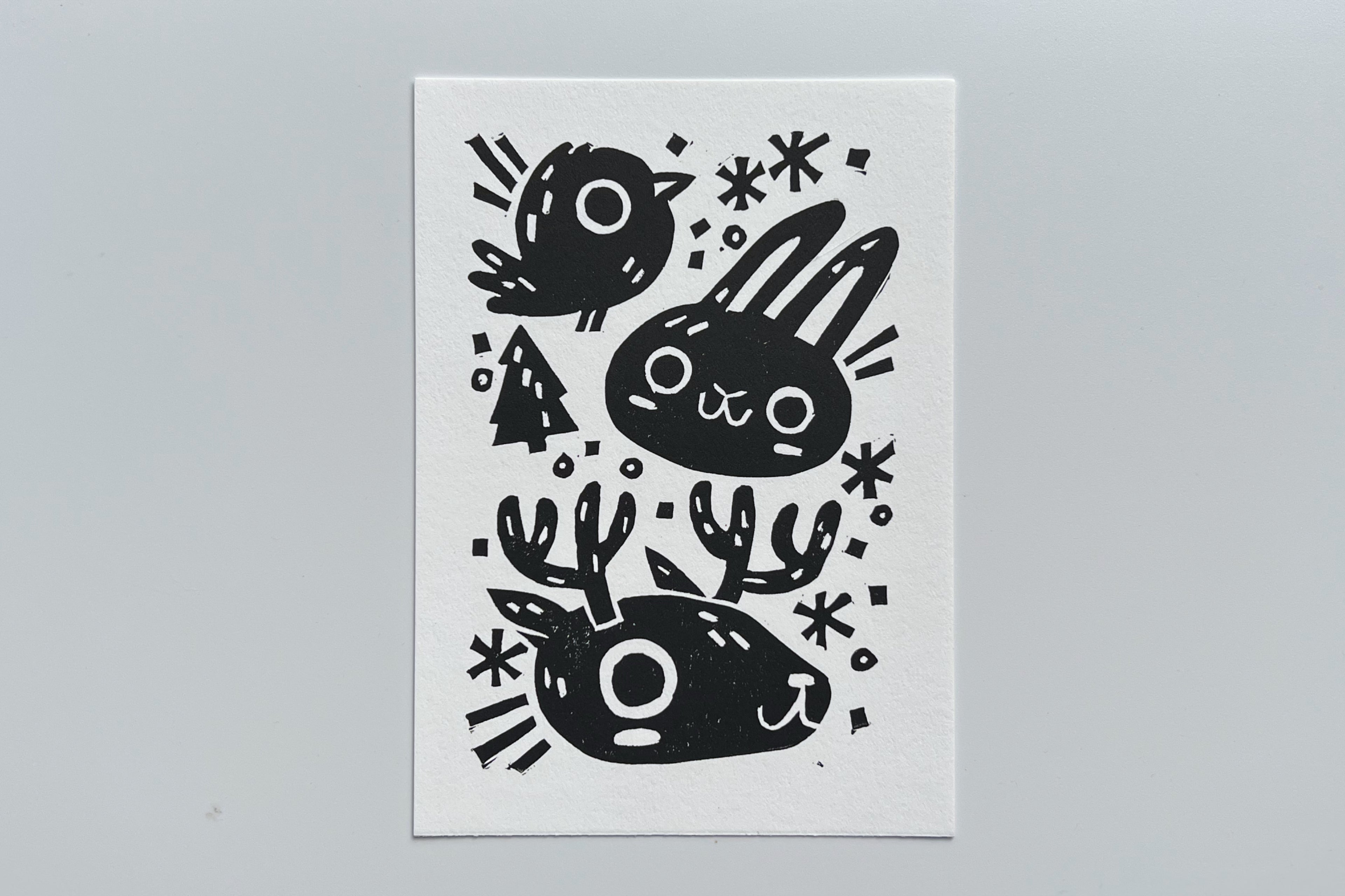 "April Snow" | Block Print