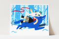 "Wolf Rider" Original Art Print